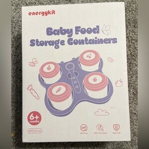 Baby Food Storage Containers Set - Pink